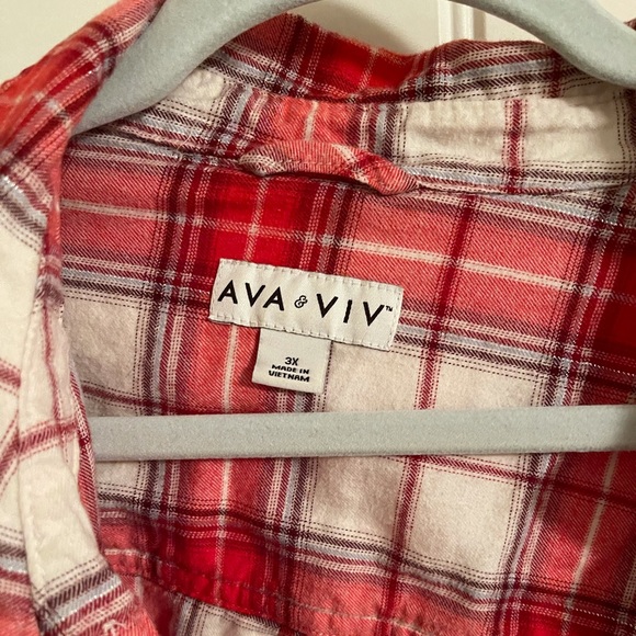 Ava and Viv Red Flannel - Picture 3 of 3